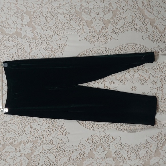 Coldwater Creek velveteen pants size medium dark green (invW034) - Picture 3 of 5